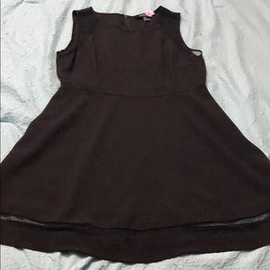 Black special occasion dress.